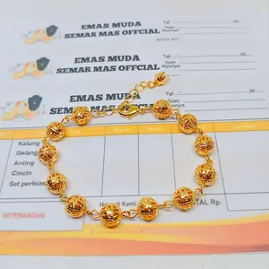 (promo). gelang wanita motif lampion sudah free surat dari toko kami