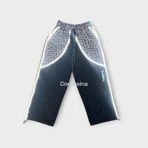 Celana Skena Baggy Motif Leopard Plat Menyala Celana Loreng Anak Laki-laki Perempuan Usia 4-15 Tahun Bahan Fleece Tebal Hangat Stylish