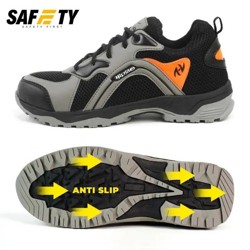 Sepatu Safety Pria Ujung Besi Anti Selip Kerja Lapangan m065 webbing atletis sepatu  kantor 8