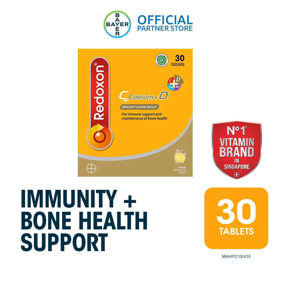 Redoxon C+Calcium+D Orange 30 Effervescent Tablets Exp October 2025