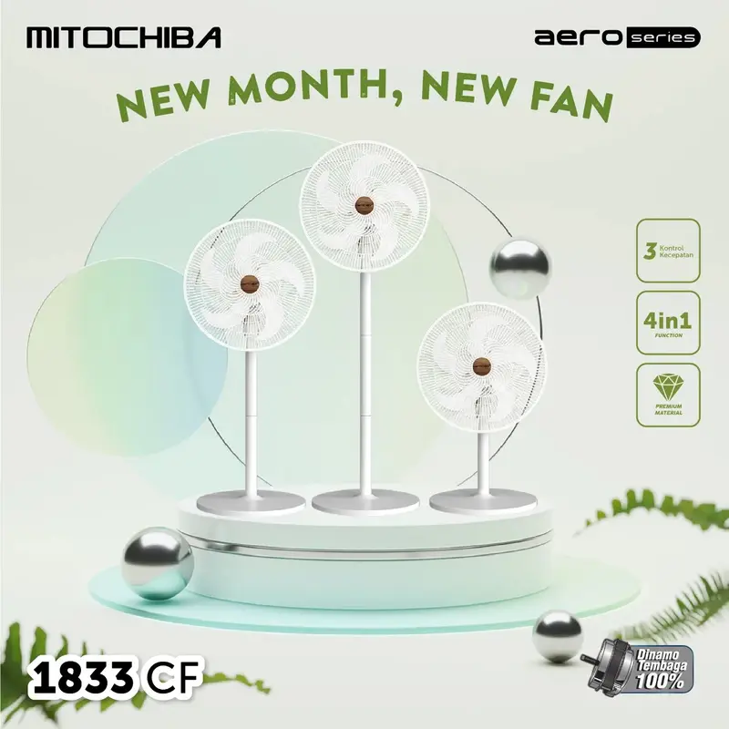MITOCHIBA Kipas Angin Multi fungsi 4 in 1 - 1833CF - 16" 6