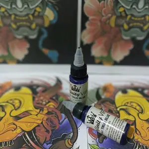 Tinta tatto merk INFINITY VIP warna True Blue 30ml perawatan tato tubuh