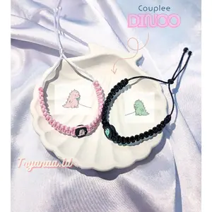 Gelang couple rajut bisa diserut dinoo tali