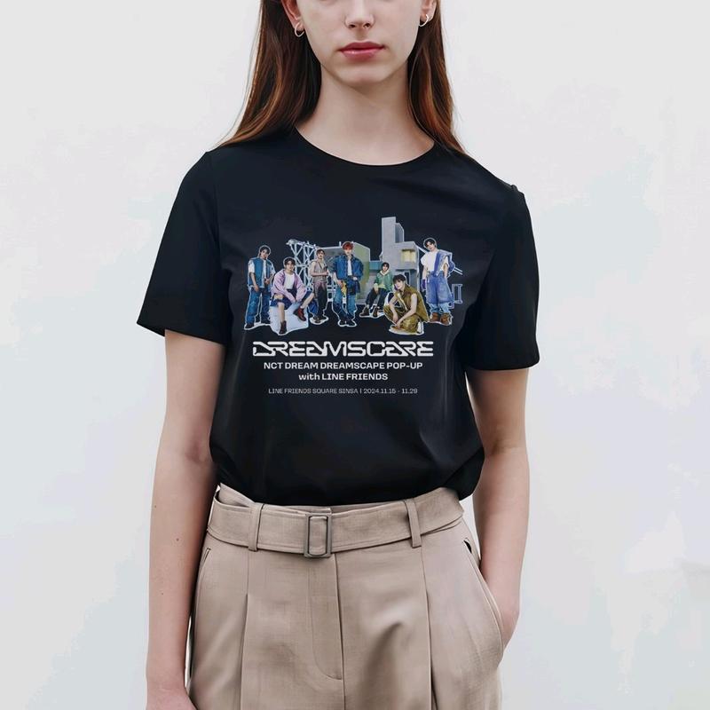 ZHRA T-Shirt Kaos Nct Dream Dreamscape Cotton Combed 30s Hitam Oversize Pria Wanita - Katun Baju Atasan Dewasa Pendek 3