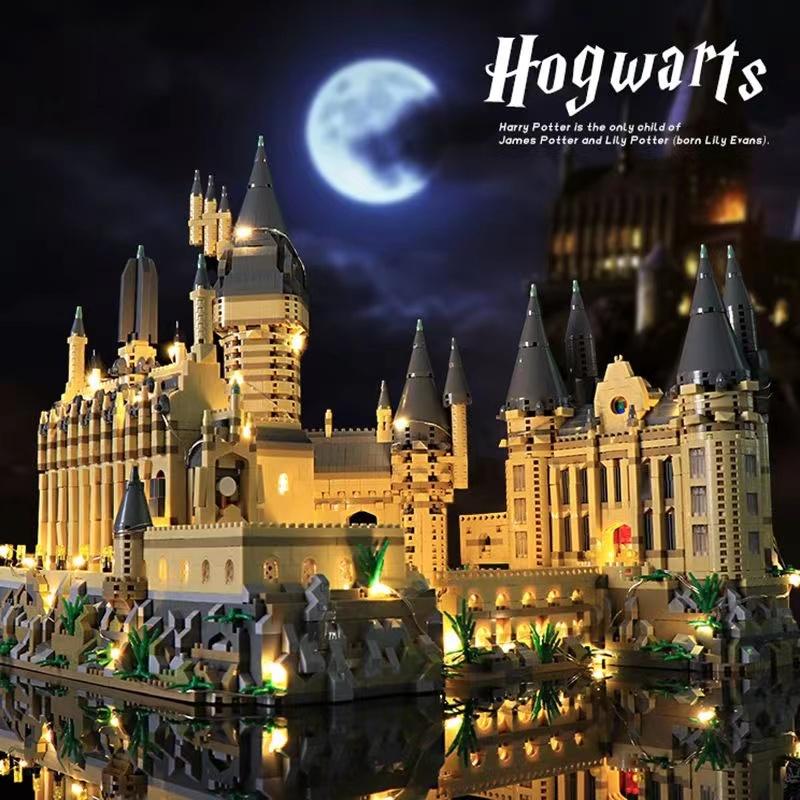  【Tặng búa+đèn Bộ Lắp Ráp Xếp Hình Đồ Chơi Lắp Ráp Lâu Đài Hogwarts Trong Harry Potter Bộ Đồ Chơi Lắp Ráp Harry Potter 