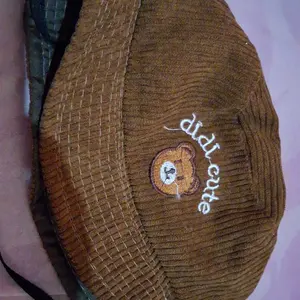 Topi Ember Bucket Hat Didi Cute Anak Bahan Corduroy Premium Pakai Tali 1-8 Tahun