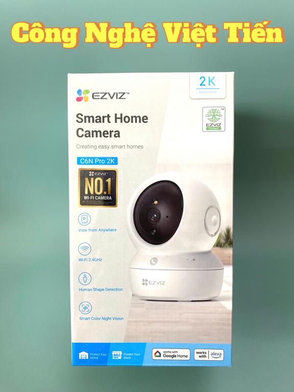 Camera IP/Wifi Ezviz C6N PRO 3MP 2K - Đàm Thoại 2 Chiều - Phát Hiện Chuyển Động - Báo Động