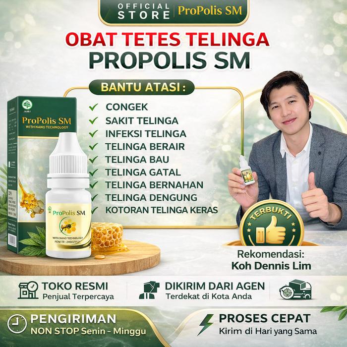 Gambar Telinga Propolis SM Tetes Membantu Mengatasi Telinga Berair Dan Telinga Keluar Cairan Serta Nyeri Telinga dari Hasanah Herbal Official Shop Kota Administrasi Jakarta Barat Tokopedia