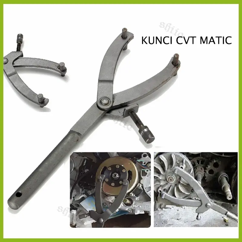 Kunci Treker CVT Tahanan Kopling Motor Matic Flywheel Pliers Y-type Paket Treker CVT Kunci Tahanan Roda Gila Flywheel Spanner