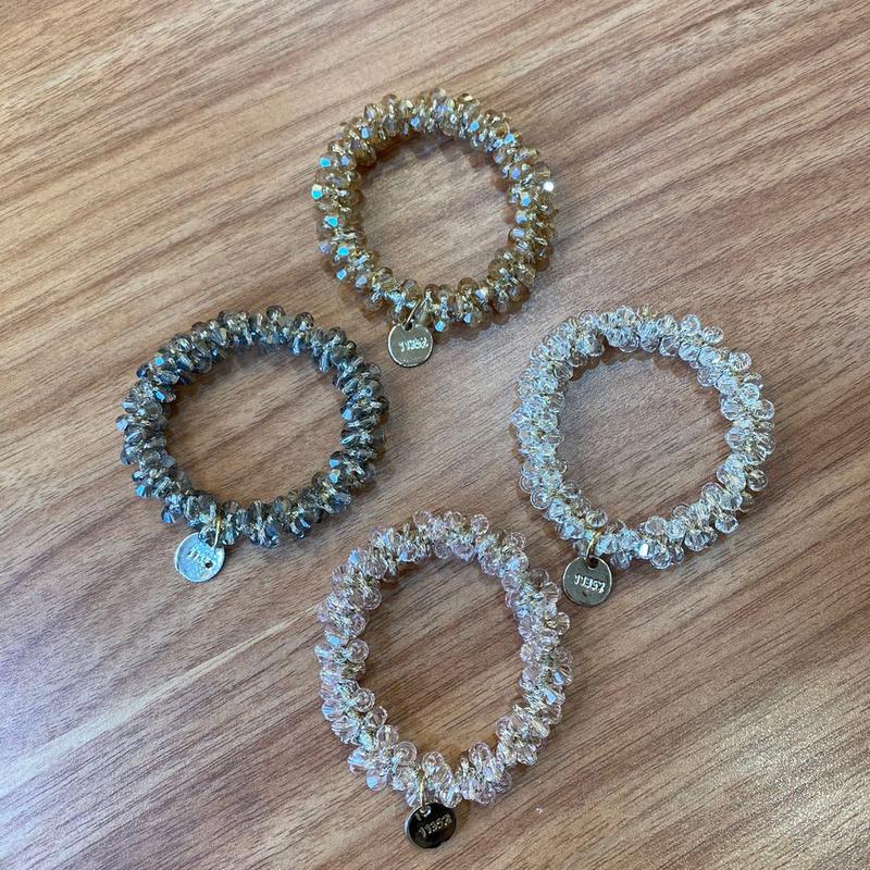 Gelang aksen kristal tampa inisial Huruf 0