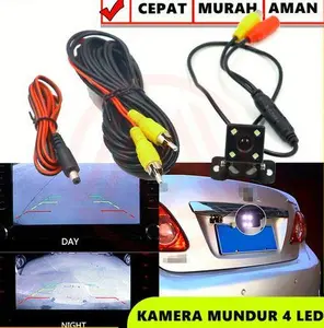 Kamera Mundur Belakang Mobil 4 LED kotak rear camera parkir ccd hd alat kamera mobil