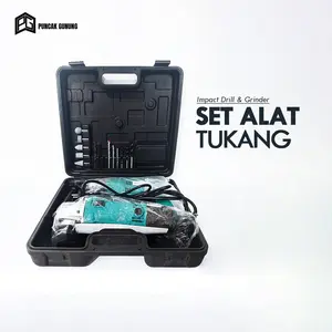 Set Bor Dan Gurinda 2IN1 Listrik / Mesin Bor & Gerinda Sudah Dengan Koper - G10C1