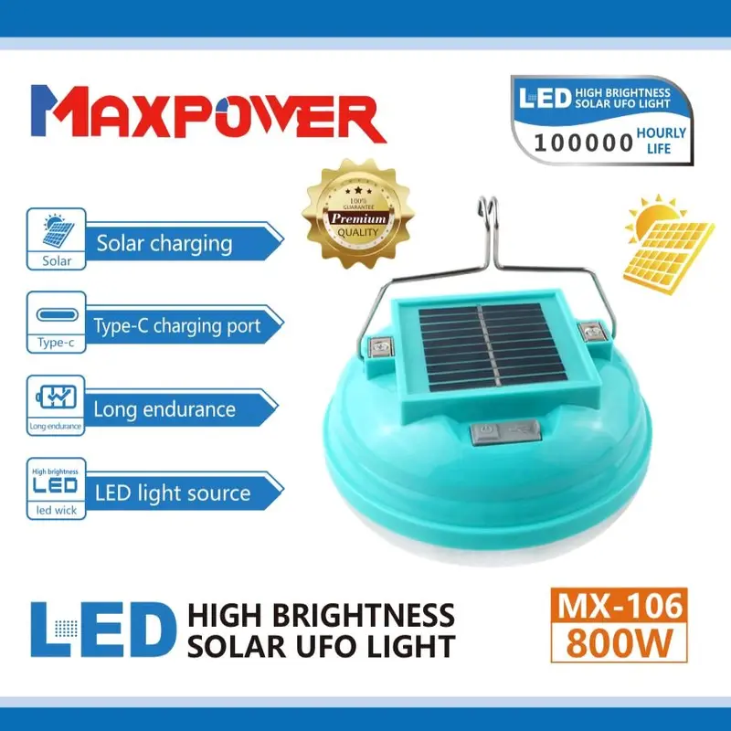 Lampu Emergency Gantung / Magnet UFO 300w 400w 500w 600w 800w (SUPER Terang) Cas Hp Usb 6