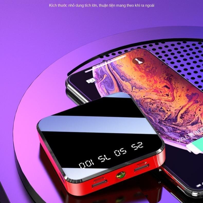 New2026 đơn giản, di động, 5000 mAh, sạc kho báu, không có cáp sạc đi kèm, đi kèm với đèn ngoài trời+màn hình LED, phù hợp với tiêu chuẩn an toàn hàng không