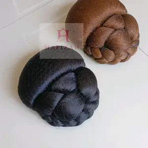 HAFIZAH Sanggul Variasi Kepang Bawah Modern Dewasa Aksesoris Rambut Sinden Fashion Show - Hitam