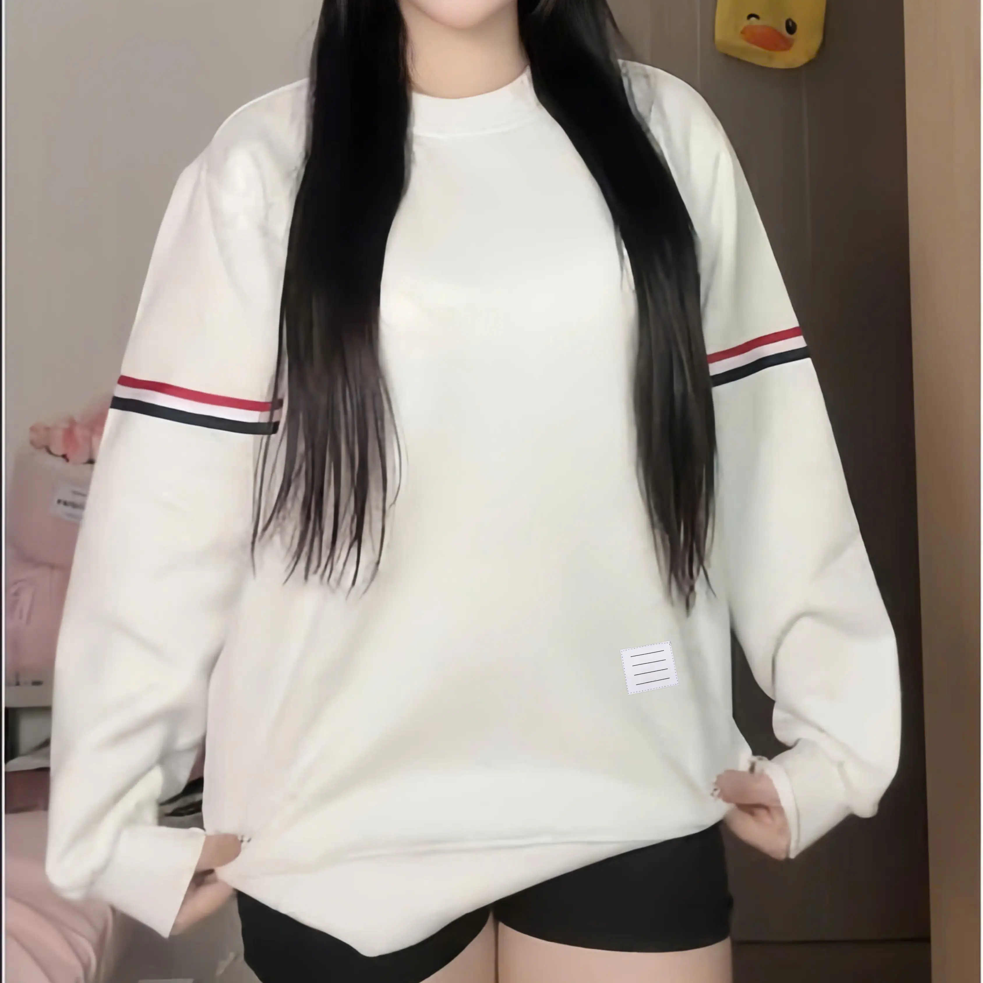 [XẢ KHO] ÁO SWEATER UNISEX NỈ BÔNG HÀN COTTON DÀY DẰN CỔ TRÒN FORM BOXY NAM NỮ PHỐI SỌC - BY BOOM STORE VN | BigBuy360 - bigbuy360.vn