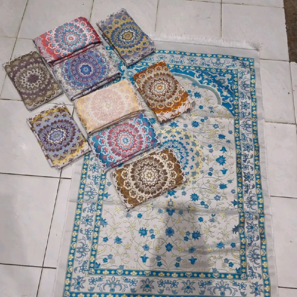 10Pcs SAJADAH TURKI BESAR SATIN Ukr 70x110