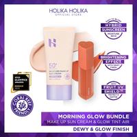 Gambar Holika Holika Bundle | Make Up Sun Cream & Heart Crush Glow Tint Air | Sunscreen with Tone Up Effect & Long-lasting Glossy Lip Tint - Matte Tone Up, 01 Winsome dari Holika Holika Indonesia Kota Administrasi Jakarta Barat 1 Tokopedia