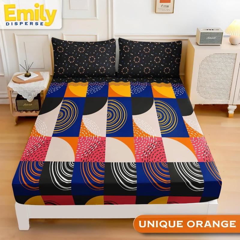 Sprei Homemade Viral Aesthetic Semua Ukuran 200x200 180x200 160x200 120x200 90x200 Kain Katun Sudut Karet 1 Set Sarung Bantal & Guling Motif Skylar Black Terbaru Termurah Kekinian 6
