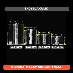 Engsel Akrilik Akrilic 2.5cm 3cm 4.5cm 6.5cm Acrylic 25mm 30mm 45mm 65mm 33mm 40mm