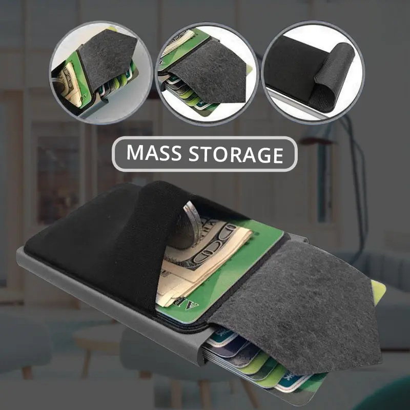 COD TRASSORY Dompet Kartu Slim Slider Aluminium Anti RFID - G883 Terbaru 2