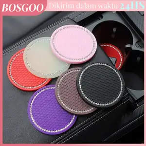 Tatakan Gelas Mobil / tatakan kursi mobil PVC Cup Holder Coaster Anti Slip Tempat