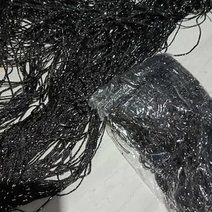 Tirai Gliter 1Warna 100cm x 200cm Tirai Dekorasi Jendela Dan Pintu Benang Hiasan Bahan Polyester Lembut Dan Halus Cocok Untuk Semua Pintu Dan Jendela Motif Polos Benang Tebal