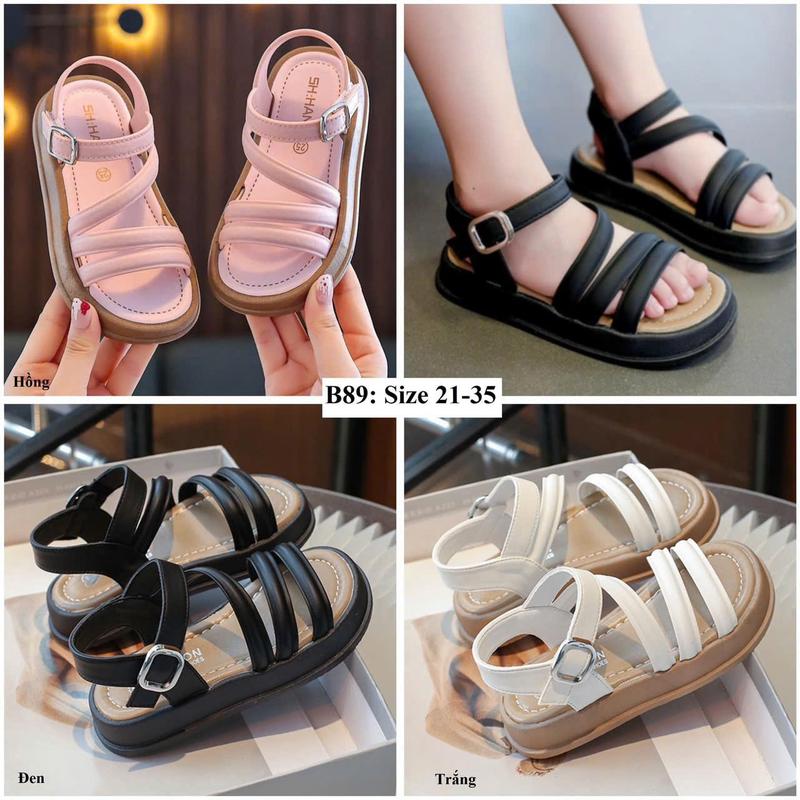 Mã D01-Dép quai hậu bé gái sandal quai chéo cho bé gái Sandal mùa hè mới cho bé gái đế mềm công chúa 3 màu. 2