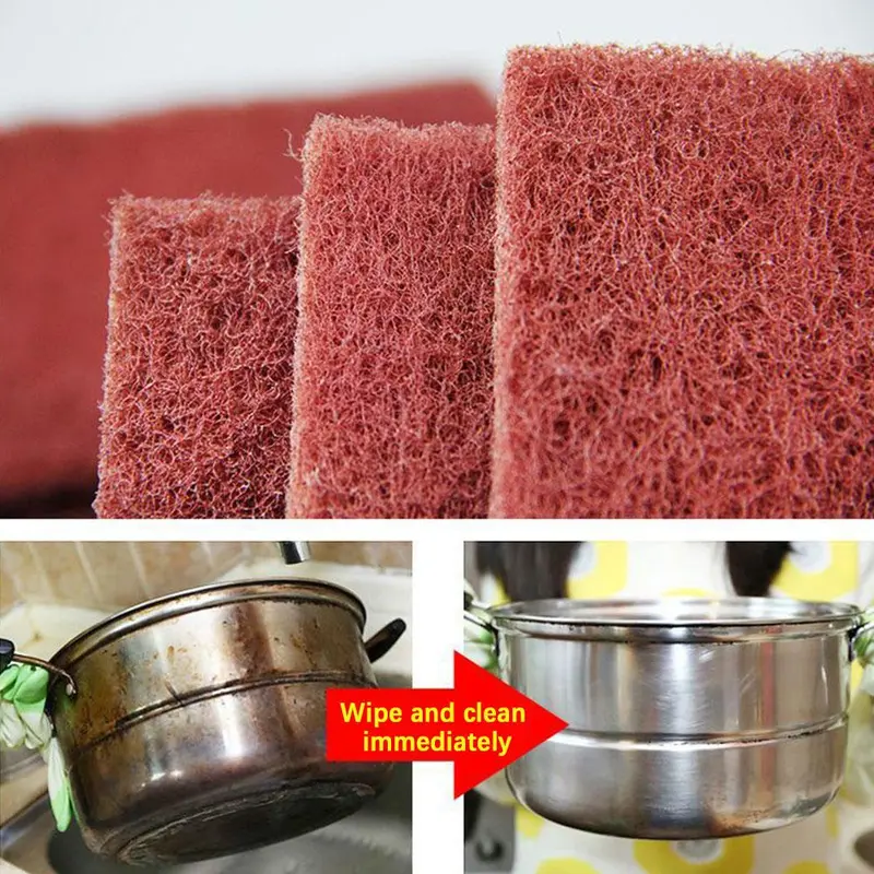 Miếng Cọ Rửa Nhà Bếp, Vải Lau Đa Năng, Dày Dặn, Miếng Cọ Rửa Loại Bỏ Gỉ Sét, Cho Nồi, Z3L4 3