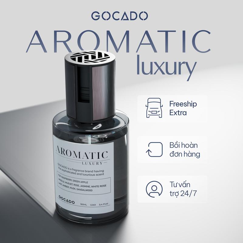   BST AN  NƯỚC HOA Ô TÔ CAO CẤP AROMATIC GOCADO - TẶNG KÈM TÚI XÁCH CAO CẤP - HƯƠNG THƠM TƯƠI MÁT 