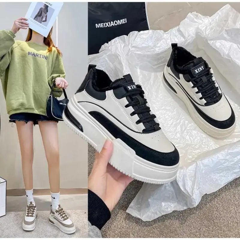 Jeno Sepatu Wanita Sneakers Kasual Fashion Korea Sport Shoes 9243/Jelita HR-22/Original/Import/Sepatu Sneakers Wanita_Sepatu Korea _ Sepatu Kets Wanita Jeno_Cp008 4