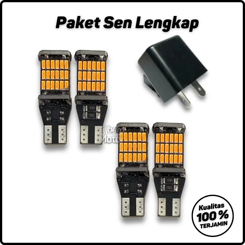 Paket Flasher Sen CR7 Plus 4 Pcs Lampu Sein Sen Dajjal 45 Mata Super Terang untuk Semua Motor - Motorcycle 3
