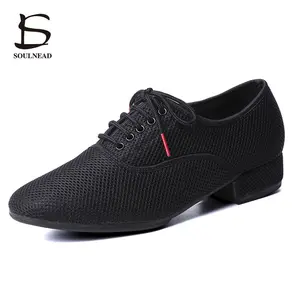 Latin Dance Shoes Men Salsa Jazz Shoes Net Soft Sole Size 38-46 Adult