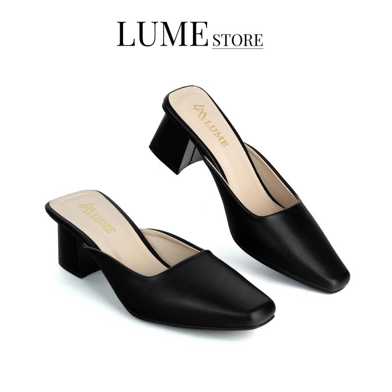 SỤC TRƠN MŨI VUÔNG ,Đế Cao 3cm và 5cm, Da Mờ Cao Cấp, Đế Cao Su Non Chống Trơn Trượt, Đêm Lót Cực Êm Chân, Chuẩn Size Nữ DéP Shoes GiàY guốc caogót giàybệt hởgót guốcbệt 3phân giay suc