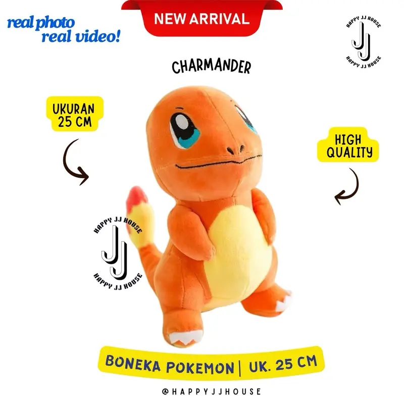 [HAPPYJJ] Boneka Pokemon Pikachu ukuran 25cm - Mainan Boneka - Toys, Dolls 3