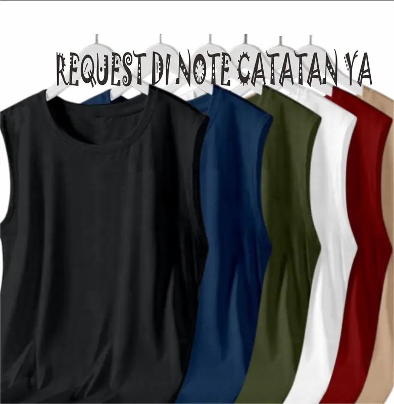 Paketan Kaos Singlet Lekbong Pria Isi 6 Pcs 100ribuan / Kaos Buntung Pria Dewasa 2