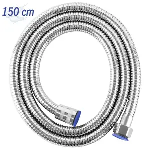 Flexible Hose Selang Fleksibel Selang Shower 150cm Selang Pipa Jet Bidet Shower Head Mandi Fleksibel Universal Hose 150cm Selang Flexible Hose Selang Fleksibel Selang Shower Selang Bidet 150cm  Selang flexibel shower stainless 120cm / Selang shower 120cm