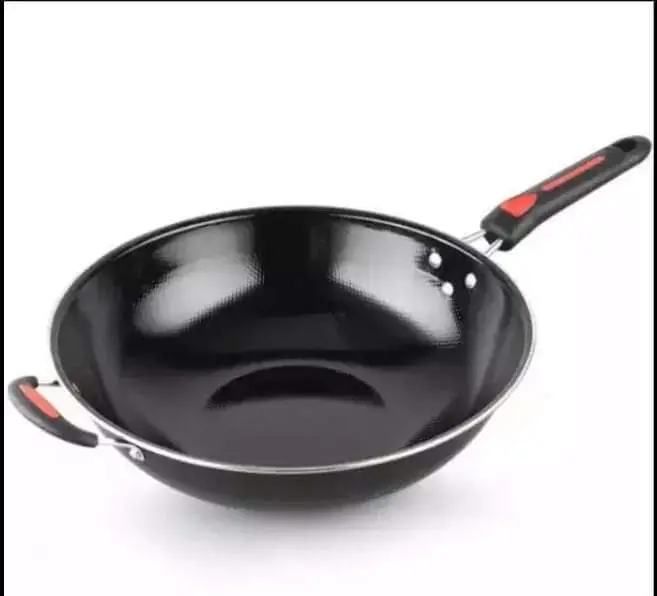 WAJAN TEFLON GAGANG 32CM 1032P / WAJAN PENGGORENGAN TEFLON 32CM / WAJAN ENAMEL GSF ANTI LENGKET 5