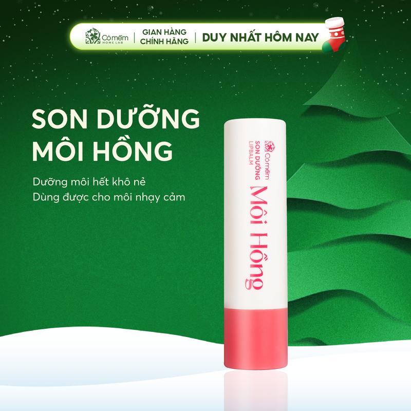  Son Dưỡng Hồng Môi Giảm Thâm Môi Siêu Dưỡng Vitamin E Cỏ Mềm 3,6g 