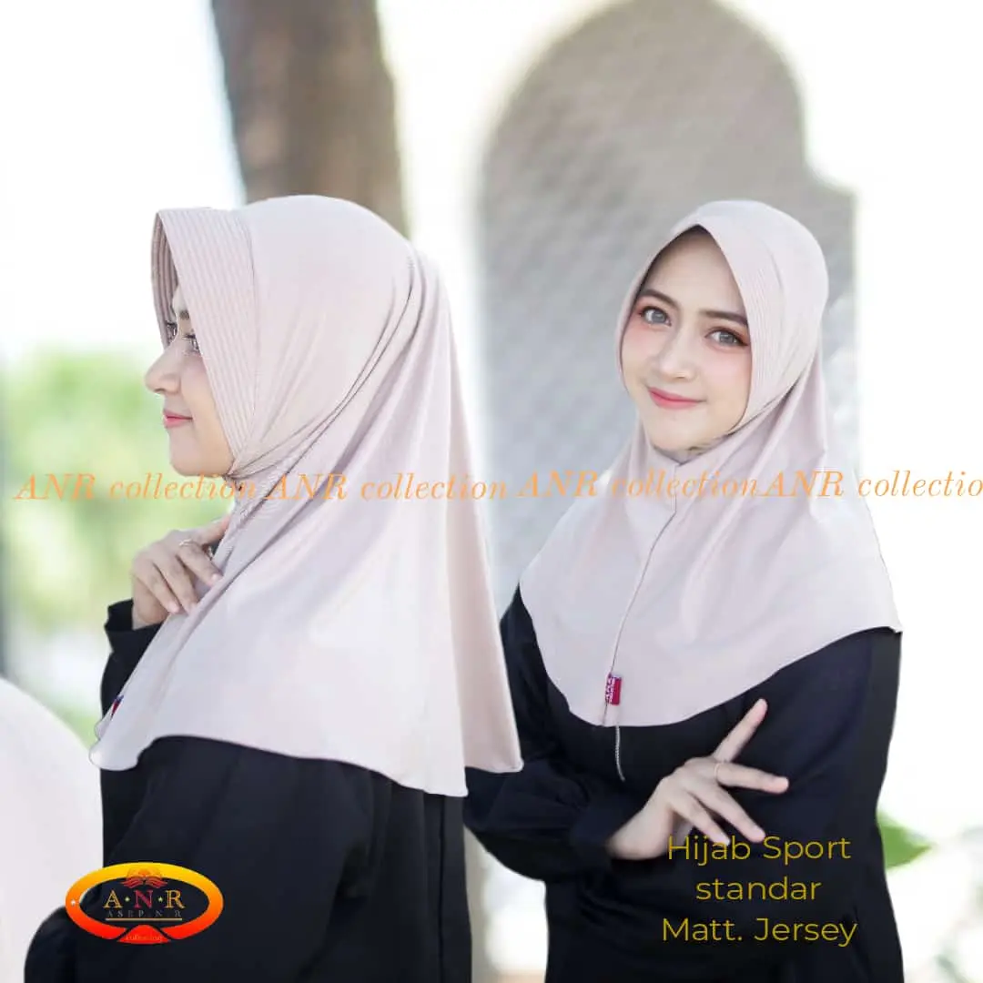 HIJAB Instan Kerudung Nyaman Simple Sporty BAHAN Jersey Premium Sekolah Olahraga,volly ball ,bersepedah,jogging Muslim