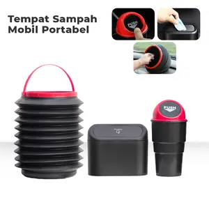 Tempat Sampah Mobil Mini Ringkas dan Efisien Cocok untuk Ruang Sempit di Kendaraan Bahan Plastik Tahan Lama Desain Kompak