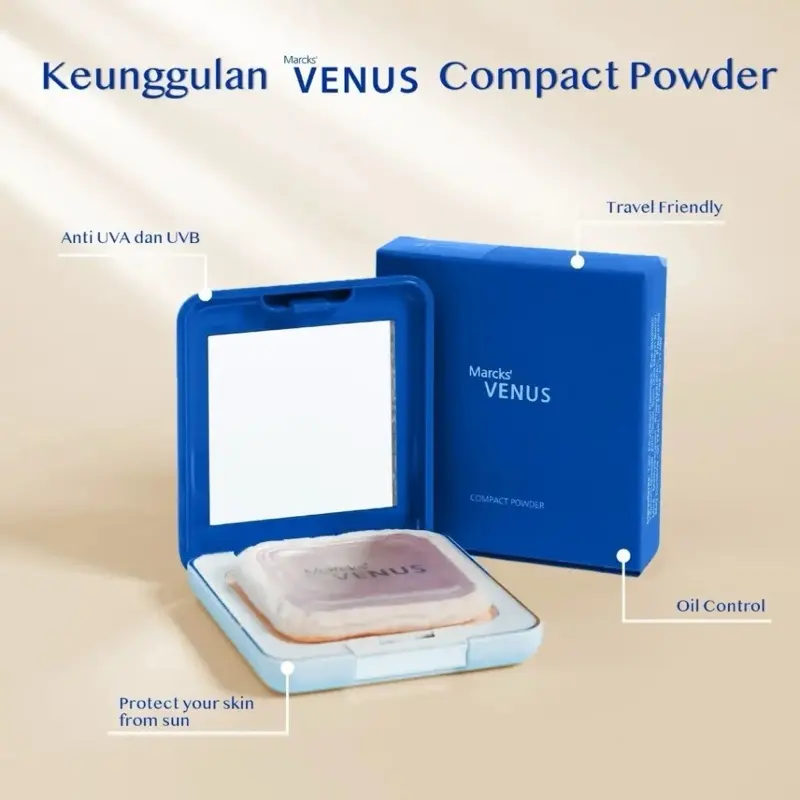 MARCKS' VENUS Compact Powder | 01 Invisible  |12gr
