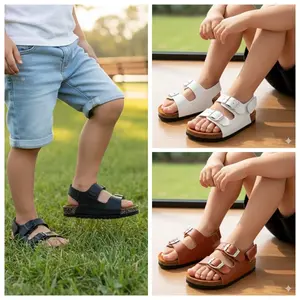 Sepatu Sandal Anak Laki laki perempuan Usia 1-5 Tahun Trendy Model Puyuh Tali Belakang Bahan Lembut