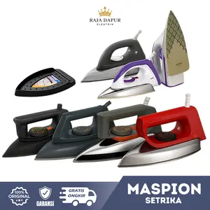 Maspion Setrika Listrik Serbaguna EX-1010 EX-1000 HA-110 HA-140 HA-380 350W Hemat Energi & Praktis Dengan Tatakan Tahan Panas Anti Bakar
