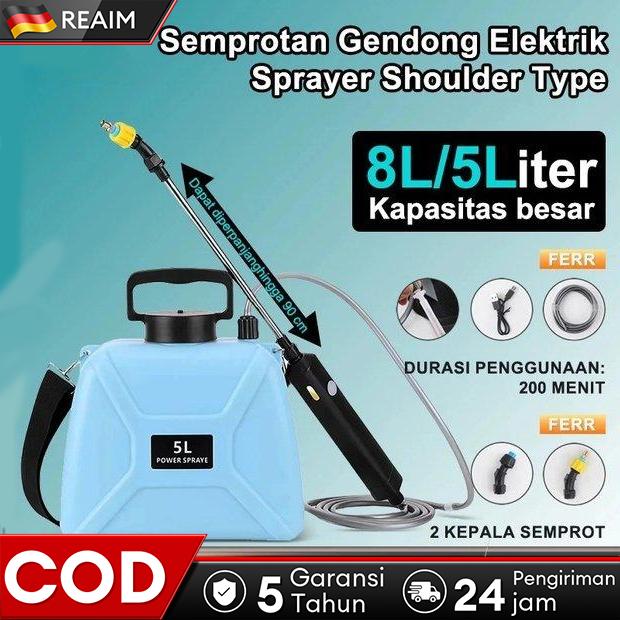 Sprayer Untuk Radiator Semprotan Elektrik Sprayer Shoulder Type 5/8 Liter Sprayer elektrik ...