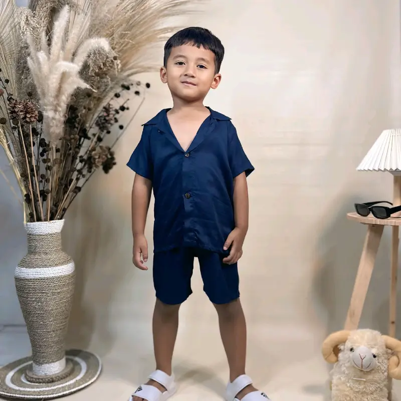 YNA ONE SET RAYON ANAK POLOS 1-5 TAHUN SETELAN BAJU ANAK UNISEX 2