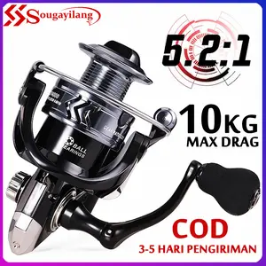 Sougayilang COD Reel Pancing Spinning Reel Seri 1000-6000 Gear Ratio 5.2:1 Joran Pancing Gulungan Pancing Alat Pancing Murah