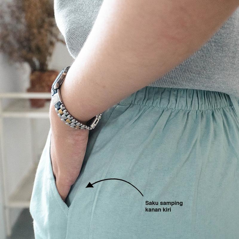 Product Introduction of Celana Kulot Wanita - Highwaist Celana Kulot Linen Laura Slim Premium Fit High 25