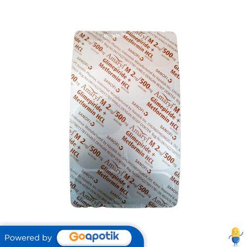 AMARYL M 2 / 500 MG BLISTER 10 TABLET