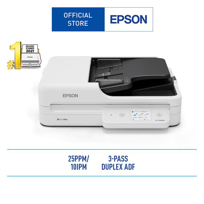 Promo Scanner Epson DS-1760WN Flatbed Document Scanner with Duplex ADF ...